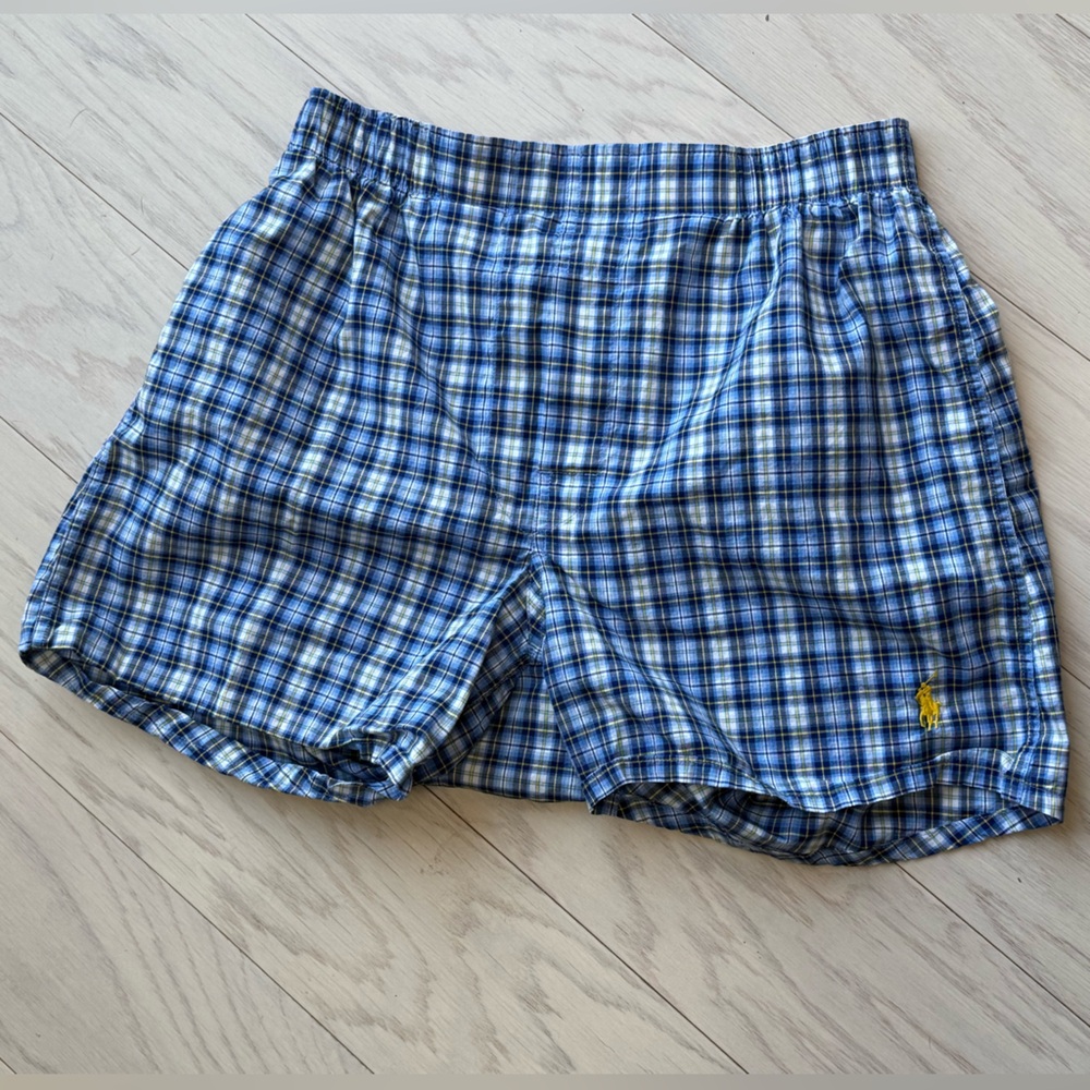 Polo Ralph Lauren Blue Checkered Boxer  Shorts - NWOT Never worn!